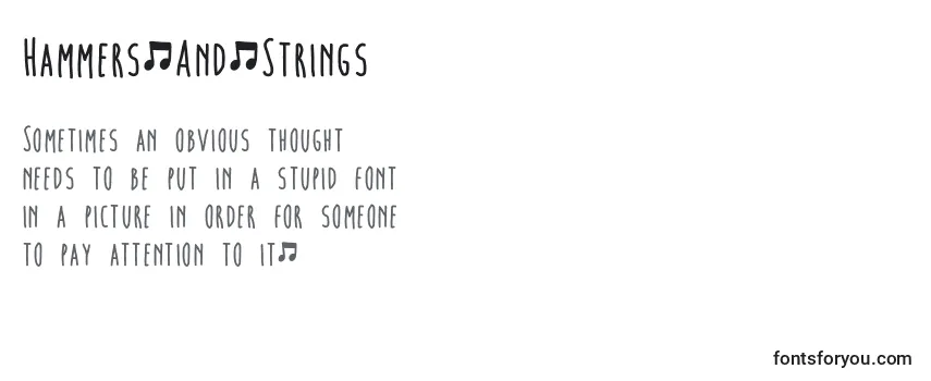 Schriftart Hammers.And.Strings