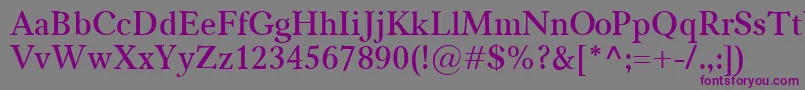 CarniolaSemibold Font – Purple Fonts on Gray Background