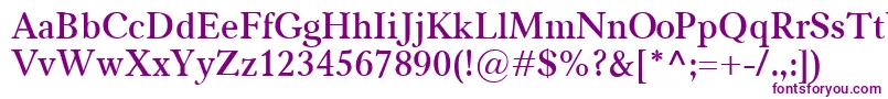 CarniolaSemibold Font – Purple Fonts on White Background