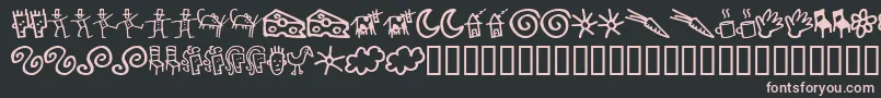 Gooddog Font – Pink Fonts on Black Background
