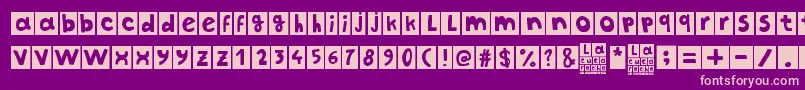 More about LaCucaracha Font LaCucaracha Font – Pink Fonts on Purple Background