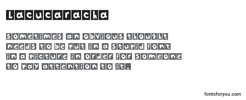 Überblick über die Schriftart LaCucaracha