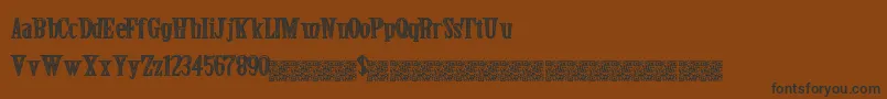 Secretevent Font – Black Fonts on Brown Background