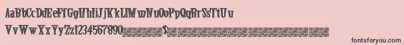 Secretevent Font – Black Fonts on Pink Background