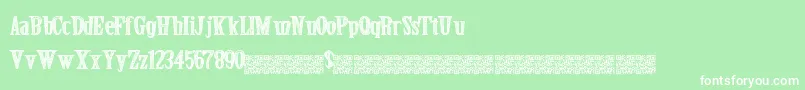 Secretevent Font – White Fonts on Green Background