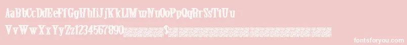 Secretevent-Schriftart – Weiße Schriften auf rosa Hintergrund