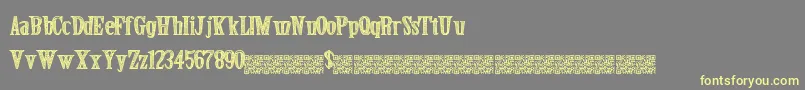 Secretevent Font – Yellow Fonts on Gray Background