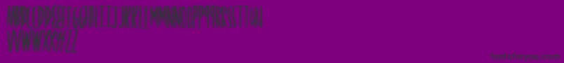 フォントFriendsforever – 紫の背景に黒い文字