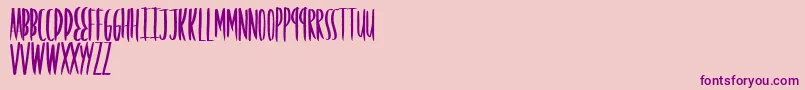 Шрифт Friendsforever – фиолетовые шрифты на розовом фоне