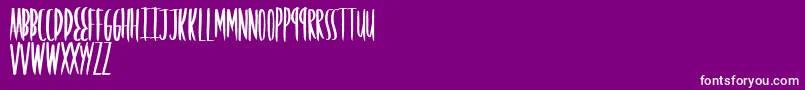 Friendsforever Font – White Fonts on Purple Background