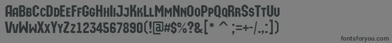 AMachinaortocaps Font – Black Fonts on Gray Background