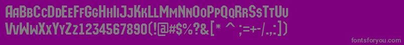 More about AMachinaortocaps Font AMachinaortocaps Font – Gray Fonts on Purple Background