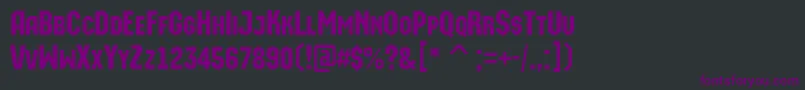 AMachinaortocaps Font – Purple Fonts on Black Background