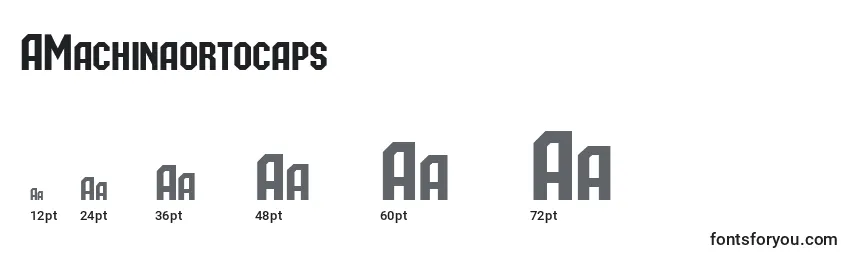 AMachinaortocaps Font Sizes