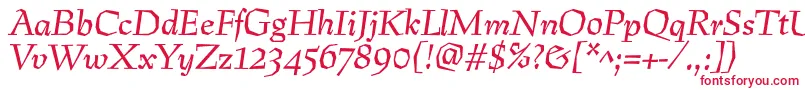 PreissigtextItalic Font – Red Fonts