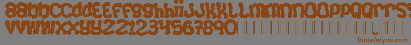 Squizzlie Font – Brown Fonts on Gray Background