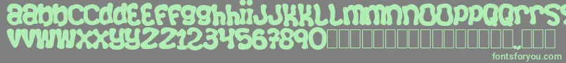 Squizzlie Font – Green Fonts on Gray Background