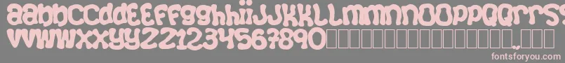 Squizzlie Font – Pink Fonts on Gray Background