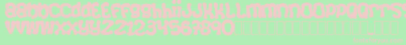 Squizzlie Font – Pink Fonts on Green Background