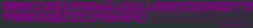 Squizzlie Font – Purple Fonts on Black Background