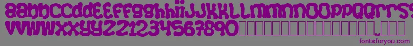 Squizzlie Font – Purple Fonts on Gray Background