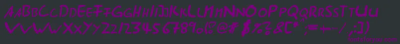 フォントAst ffy – 黒い背景に紫のフォント