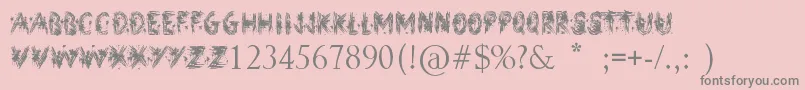 StreetArt Font – Gray Fonts on Pink Background