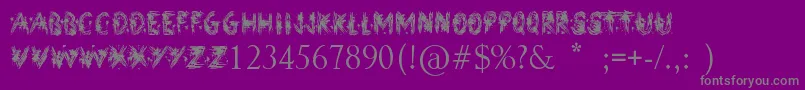 StreetArt-Schriftart – Graue Schriften auf violettem Hintergrund