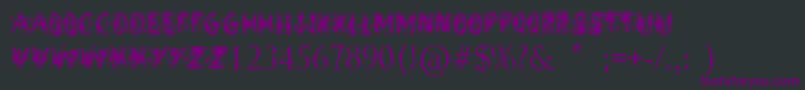 StreetArt Font – Purple Fonts on Black Background