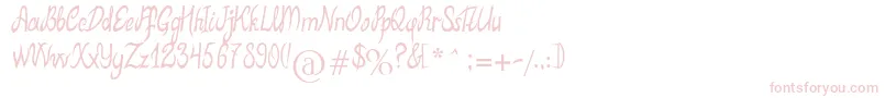 MbElventypeFont Font – Pink Fonts on White Background