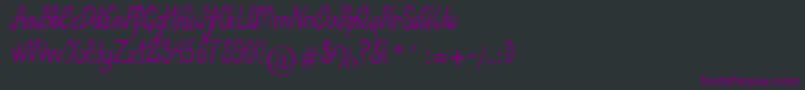 MbElventypeFont Font – Purple Fonts on Black Background