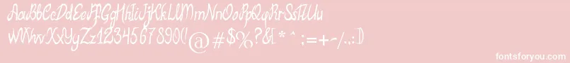 MbElventypeFont Font – White Fonts on Pink Background