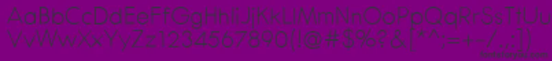 CenturaRound Font – Black Fonts on Purple Background