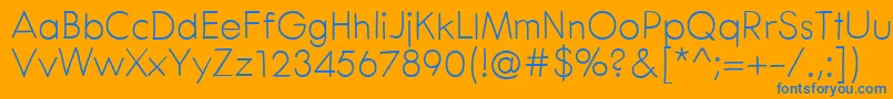 CenturaRoundフォントについての詳細 フォントCenturaRound – オレンジの背景に青い文字
