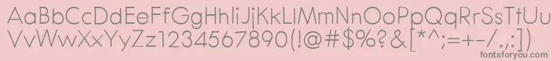 CenturaRound Font – Gray Fonts on Pink Background