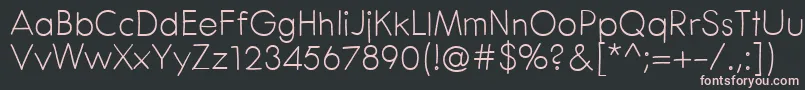 CenturaRound Font – Pink Fonts on Black Background