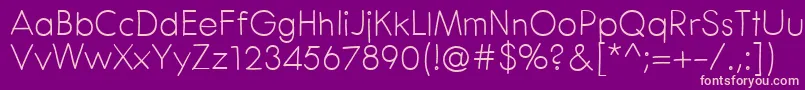 CenturaRound Font – Pink Fonts on Purple Background