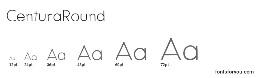 CenturaRound Font Sizes