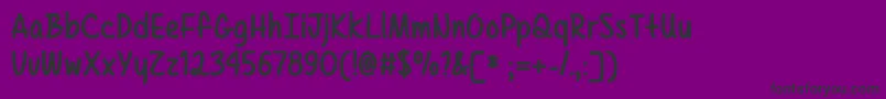 TexasSpringTtf Font – Black Fonts on Purple Background