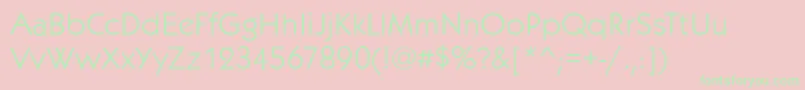 KoblenzBook Font – Green Fonts on Pink Background