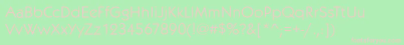 KoblenzBook Font – Pink Fonts on Green Background