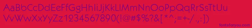 KoblenzBook Font – Purple Fonts on Red Background