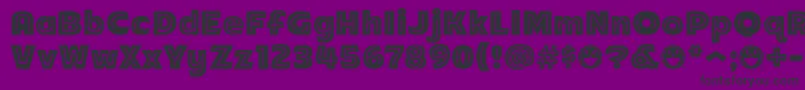 Arb218NbFinishedFreewareAn Font – Black Fonts on Purple Background