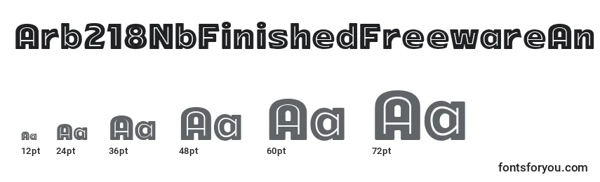 Arb218NbFinishedFreewareAn (60236) Font Sizes
