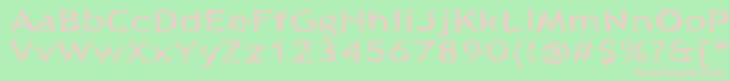 Шрифт Quinquefoliolate – розовые шрифты на зелёном фоне
