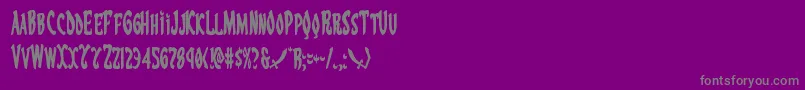 Eskindarcond Font – Gray Fonts on Purple Background
