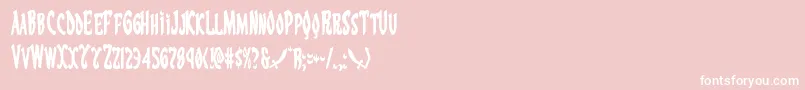 フォントEskindarcond – ピンクの背景に白い文字