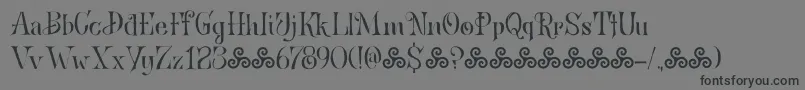 BronwenDemo-fontti – mustat fontit harmaalla taustalla
