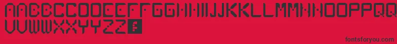 Atlancia Font – Black Fonts on Red Background