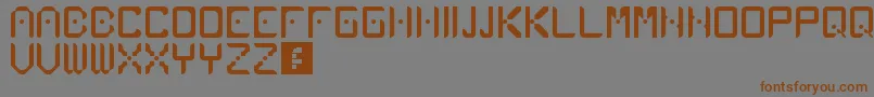 Atlancia Font – Brown Fonts on Gray Background